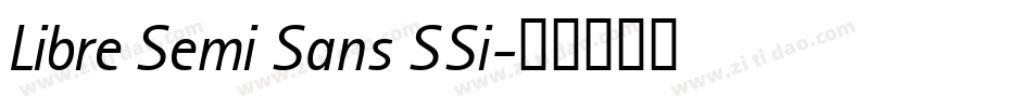 Libre Semi Sans SSi字体转换